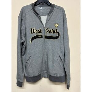 West Point USMA Gray Zip Up Jacket 2X Signature Collection Varsity Style